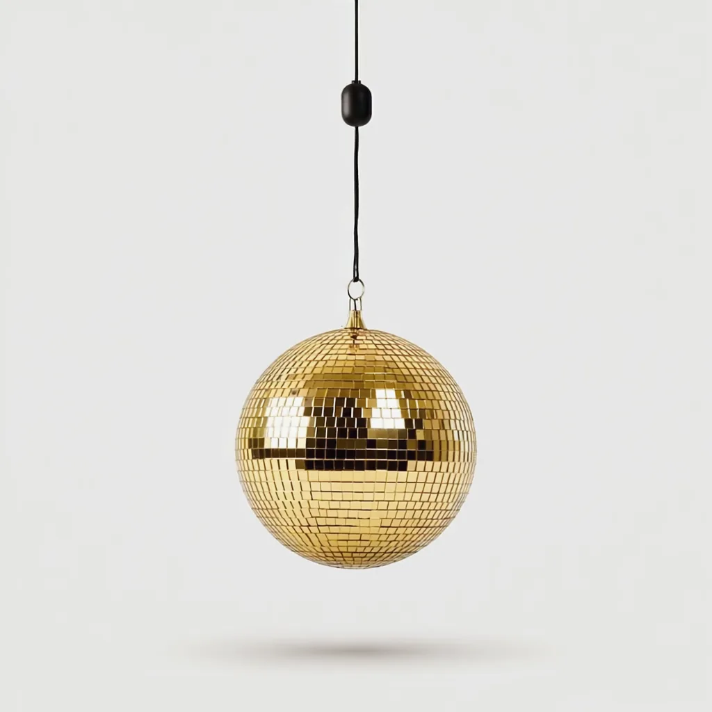 Discokugle 40 cm guld